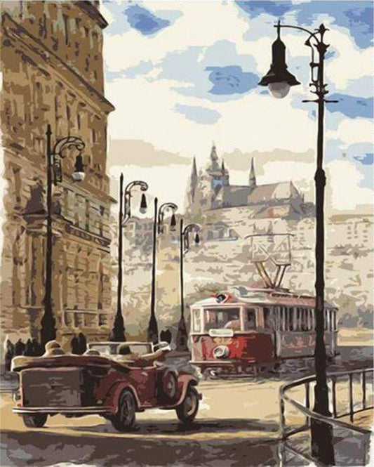 Prague Street – Præmie Mal Efter Tal Kit - Denmark