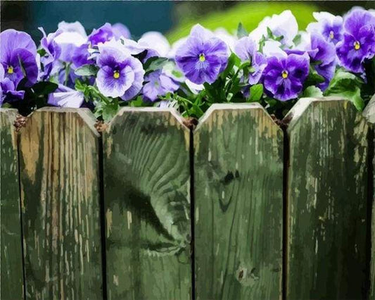 Purple Fence – Præmie Mal Efter Tal Kit - Denmark