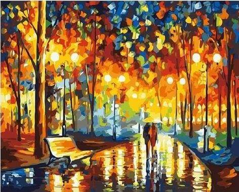 Rain at The Park – Præmie Mal Efter Tal Kit - Denmark