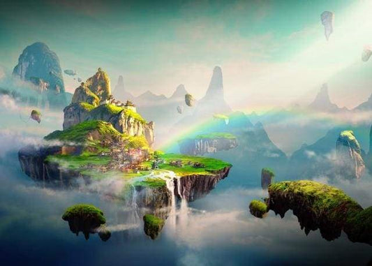 Rainbow Mountains – Præmie Mal Efter Tal Kit - Denmark