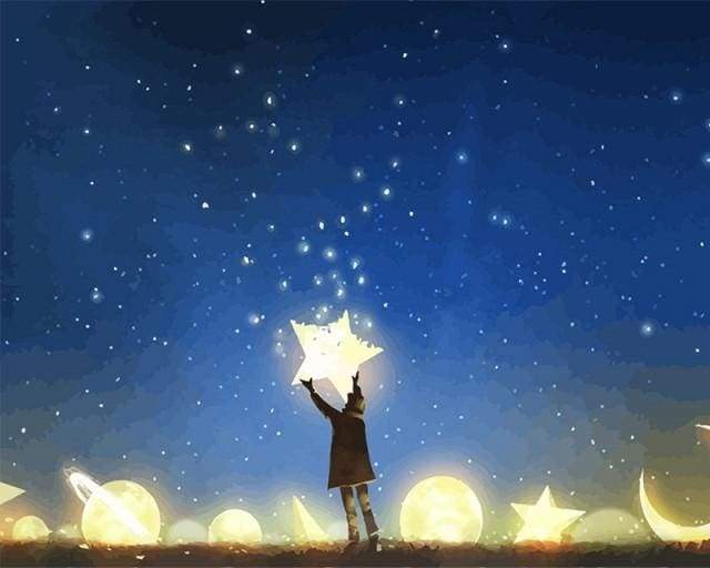 Reaching The Stars – Præmie Mal Efter Tal Kit - Denmark