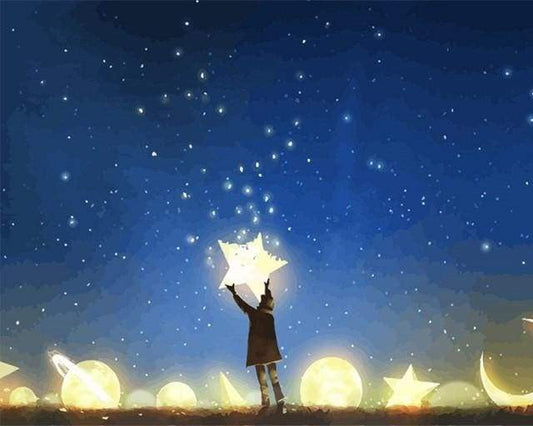 Reaching The Stars – Præmie Mal Efter Tal Kit - Denmark