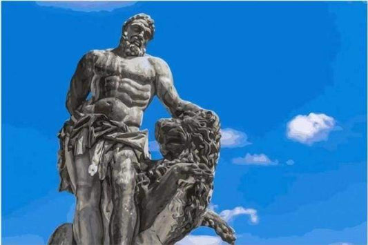Romersk Statue – Præmie Mal Efter Tal Kit - Denmark