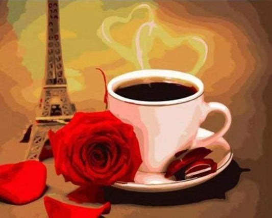 Rose Café – Præmie Mal Efter Tal Kit - Denmark