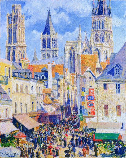 Rue de L’epicerie Rouen Camille Pissarro – Præmie Mal Efter Tal Kit - Denmark