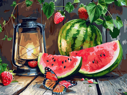 Rustic Summer Evening – Præmie Mal Efter Tal Kit - Denmark