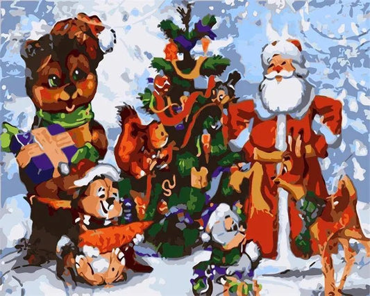 Santa Squad – Præmie Mal Efter Tal Kit - Denmark
