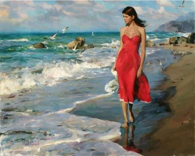 Seaside og Pretty Woman – Præmie Mal Efter Tal Kit - Denmark