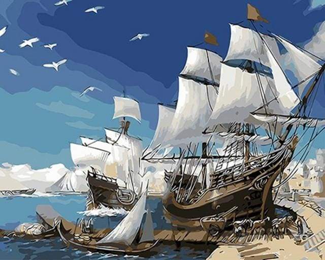 Sejlbåde – Præmie Mal Efter Tal Kit - Denmark