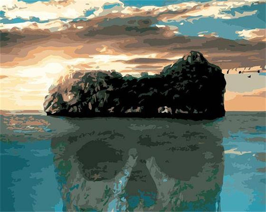 Skull Island – Præmie Mal Efter Tal Kit - Denmark