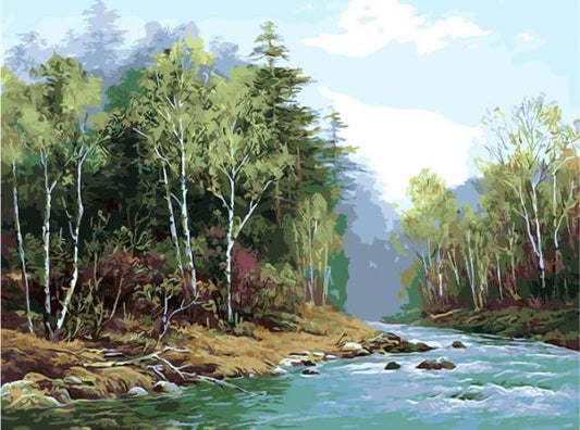 Spring River – Præmie Mal Efter Tal Kit - Denmark