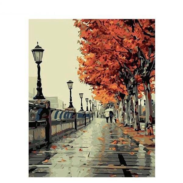 Street Scenery – Præmie Mal Efter Tal Kit - Denmark