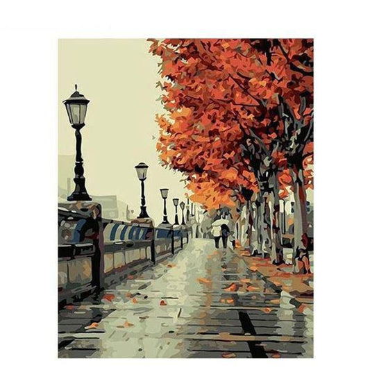 Street Scenery – Præmie Mal Efter Tal Kit - Denmark