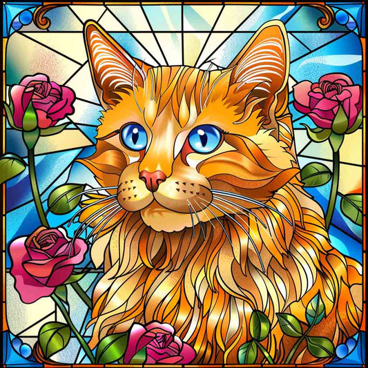 Sunlit Whiskers – Præmie Mal Efter Tal Kit - Denmark