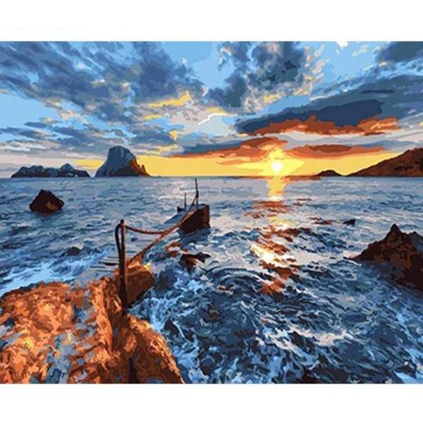 Sunset – Præmie Mal Efter Tal Kit - Denmark