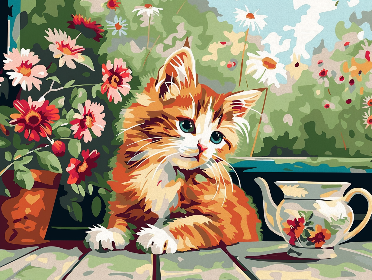Sweetheart’s Garden – Præmie Mal Efter Tal Kit - Denmark