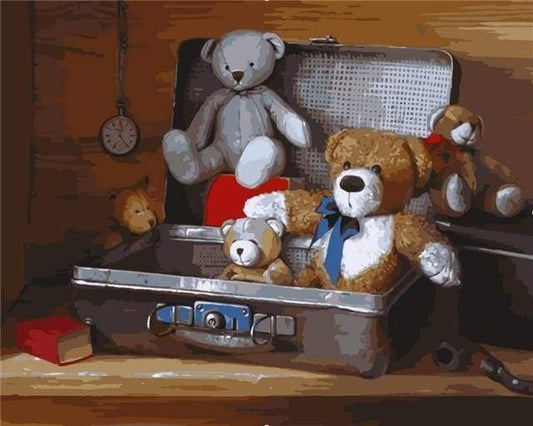 Teddy Bams Mal på Tal Kit – Omfattende Sæt til Kreativ Afslapning - Denmark