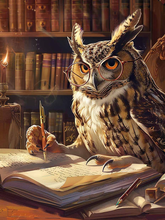 The Author Owl – Præmie Mal Efter Tal Kit - Denmark