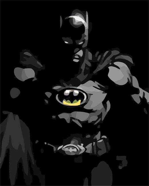 The Dark Batman – Præmie Mal Efter Tal Kit - Denmark
