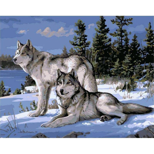 To Wolves Looking Away – Præmie Mal Efter Tal Kit - Denmark