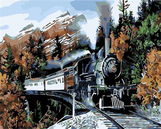 Train Coming – Præmie Mal Efter Tal Kit - Denmark