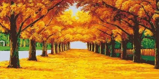 Trees And Sunshine – Præmie Mal Efter Tal Kit - Denmark