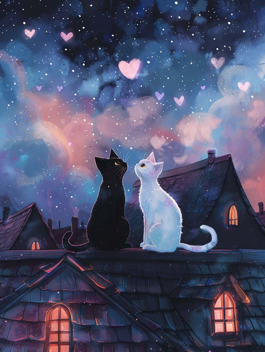 Under The Heartlit Sky – Præmie Mal Efter Tal Kit - Denmark