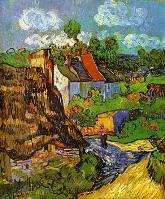 Van Gogh Huse i Auvers – Præmie Mal Efter Tal Kit - Denmark