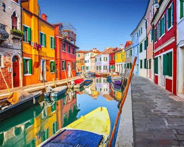 Venice Italy – Præmie Mal Efter Tal Kit - Denmark