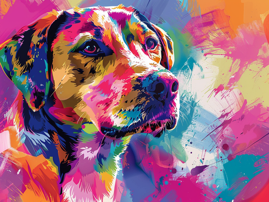 Vibrant Pup Dreams – Præmie Mal Efter Tal Kit - Denmark