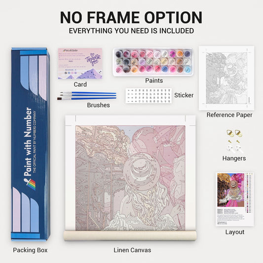 Whimsical Floral Fantasy – Præmie Mal Efter Tal Kit - Denmark