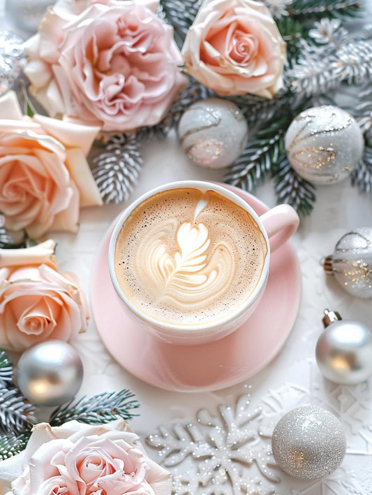 Winter Rose Café – Præmie Mal Efter Tal Kit - Denmark