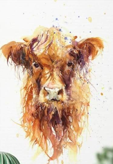 Yellow Cow – Præmie Mal Efter Tal Kit - Denmark