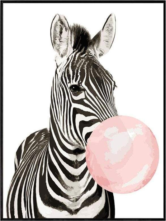 Zebra Bubble – Præmie Mal Efter Tal Kit - Denmark